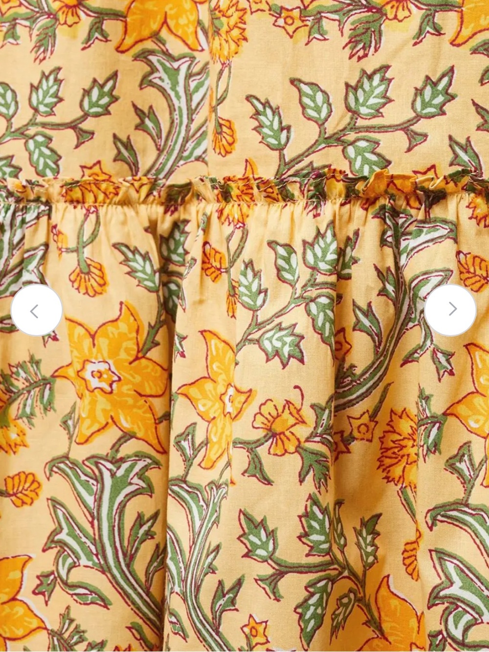 Mango Halter Neck Lace-Up Back Tiered Floral Maxi Dress in Yellow - Picture 13 of 13
